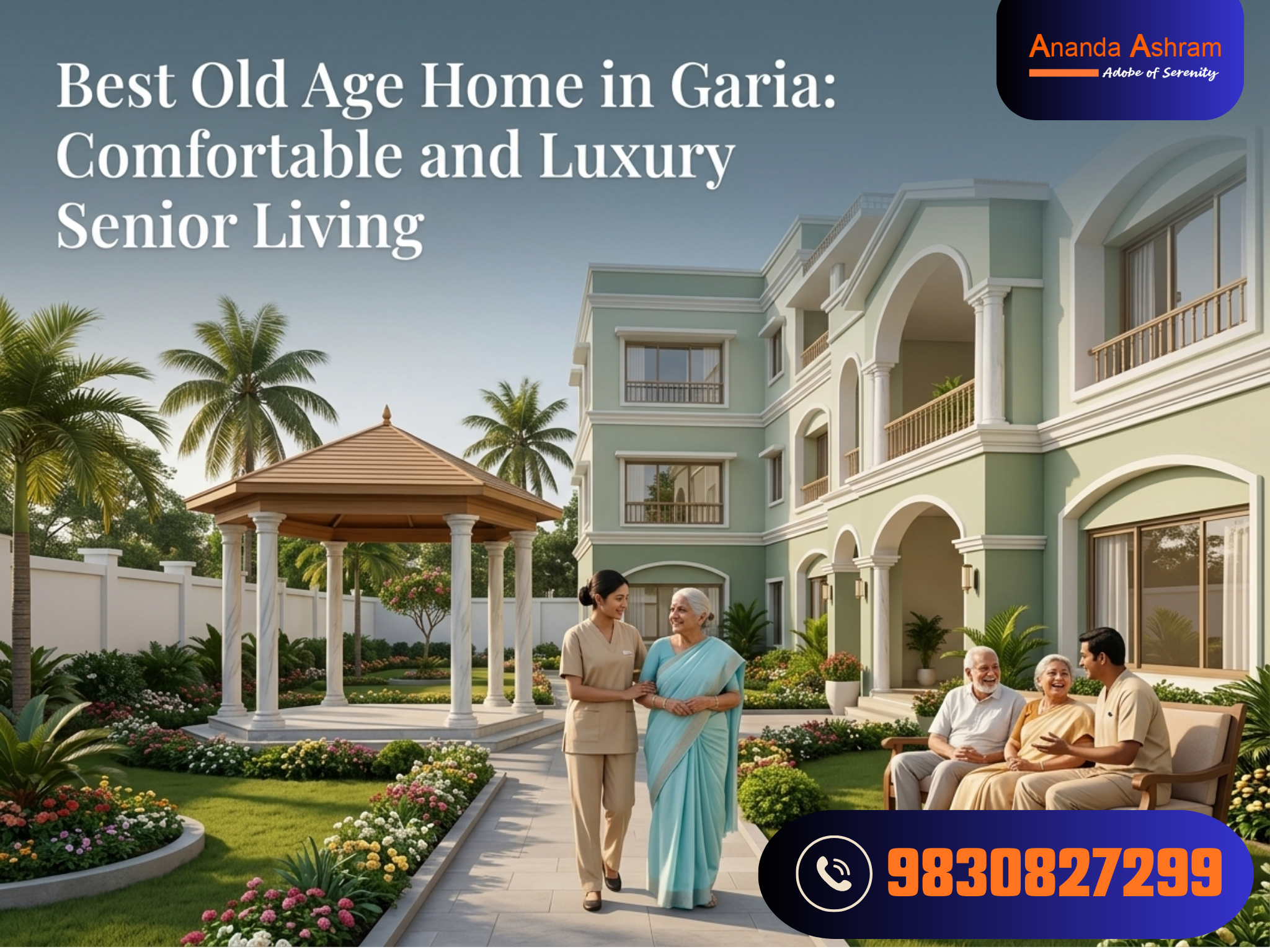 Old age home in Sonarpur